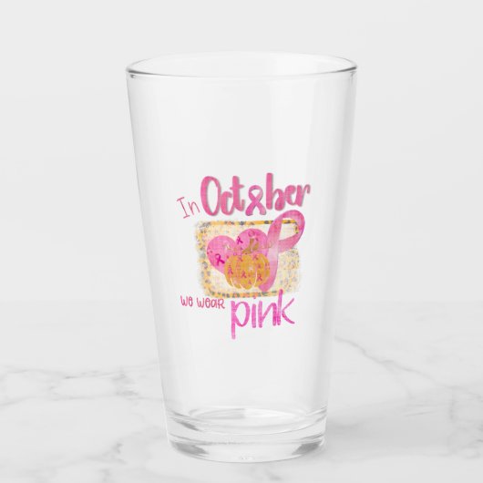 In oktober Draag we roze Glas (Voorkant)