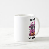 In oktober Draag we roze Great Dane Halloween Brea Koffiemok (Voorkant rechts)