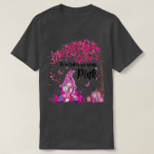 In oktober Draag we roze groene borstkanker T-shirt (Design voorkant)