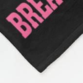 In oktober Draag we roze groene waren Fleece Deken (Hoek)