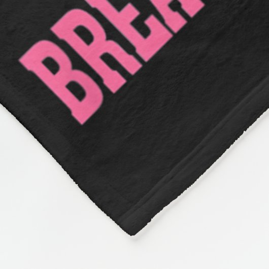 In oktober Draag we roze groene waren Fleece Deken (Hoek)