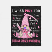 In oktober Draag we roze groene waren Fleece Deken (Voorkant)