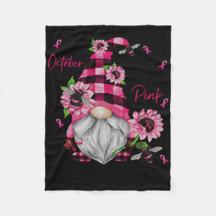 In oktober Draag we roze groene waren Fleece Deken