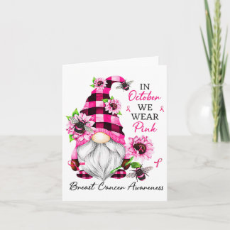 In oktober Draag we roze groene waren Kaart