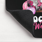 In oktober Draag we roze groene waren Muismat (Hoek)