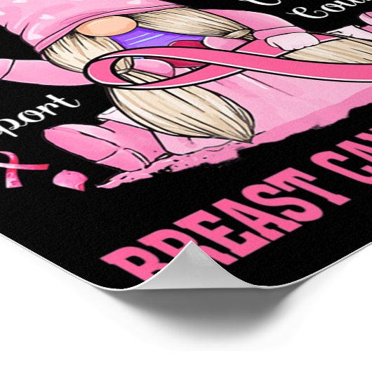 In oktober Draag we roze groene waren Poster (Hoek)