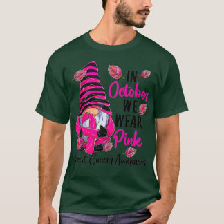 In oktober Draag we roze groene waren T-shirt