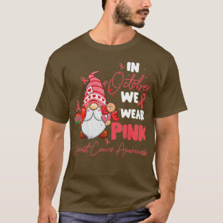 In oktober Draag we roze groene waren T-shirt