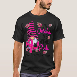 In oktober Draag we roze groene waren T-shirt