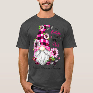In oktober Draag we roze groene waren T-shirt