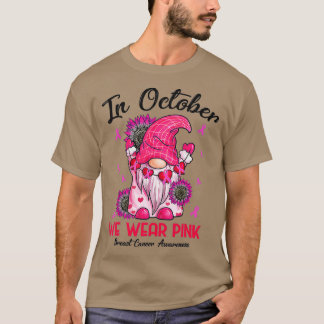 In oktober Draag we roze groene waren T-shirt