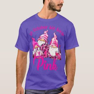In oktober Draag we roze groene waren T-shirt
