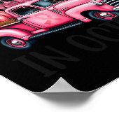 In oktober Draag we roze Ha Poster (Hoek)