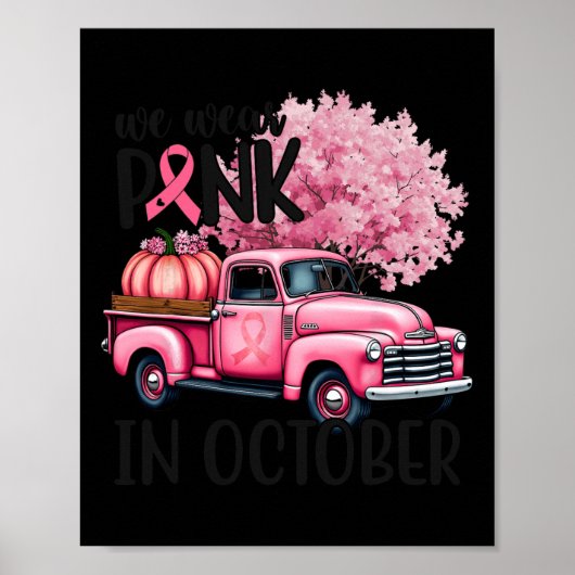 In oktober Draag we roze Ha Poster (Voorkant)