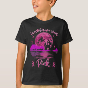 In oktober Draag we roze halloween borstkanker. T-shirt
