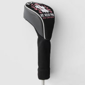 In oktober Draag we roze halloween heks Golfheadcover (Schuin)