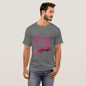 In oktober Draag we roze, halloween roze pomp T-shirt (Voorkant volledig)