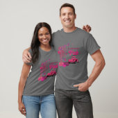 In oktober Draag we roze, halloween roze pomp T-shirt (Unisex)