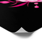 In oktober Draag we roze heks borstkanker Poster (Hoek)