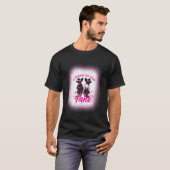 In oktober Draag we roze herfst zuster Witc T-shirt (Voorkant volledig)