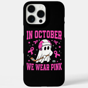 In oktober Draag we roze hockey iPhone 16 Pro Max Hoesje