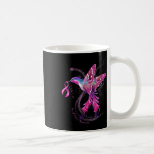 In oktober Draag we roze Hummingbird Breast Cancer Koffiemok