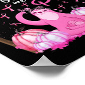 In oktober Draag we roze koolstof borstkanker Poster (Hoek)