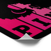 In oktober Draag we roze koolstofborst-kanker Poster (Hoek)