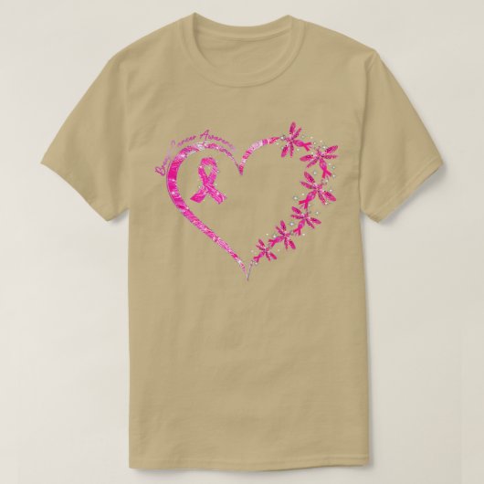 In oktober Draag we roze koolstofborst-kanker T-shirt (Design voorkant)