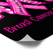 In oktober Draag we roze lint Poster (Hoek)