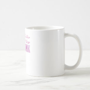 In oktober Draag we roze lintborstkanker Koffiemok