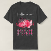 In oktober Draag we roze lintlintluipaard pompoen T-shirt (Design voorkant)