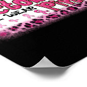 In oktober Draag we roze lobbon-pompoen Poster (Hoek)