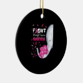 In oktober Draag we roze olifantenborst Keramisch Ornament (Rechts)