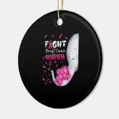 In oktober Draag we roze olifantenborst Keramisch Ornament (Links)