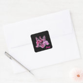 In oktober Draag we roze paardenbre Vierkante Sticker (Envelop)
