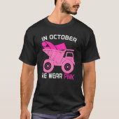 In oktober Draag we roze pompkramp A T-shirt (Voorkant)