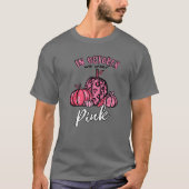 In oktober Draag we roze pompoen halloween cadeaus T-shirt (Voorkant)