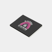In oktober draag we roze post-it® notes (Schuin)