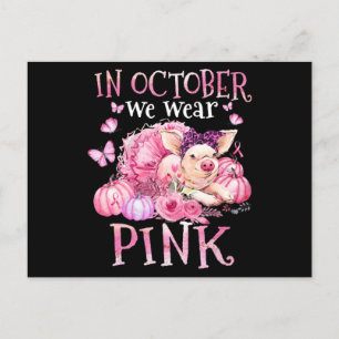 In oktober Draag we roze reukstofblaaskanker A Briefkaart