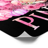 In oktober Draag we roze reukstofblaaskanker A Poster (Hoek)