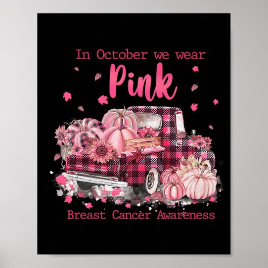 In oktober Draag we roze Ri Poster (Voorkant)