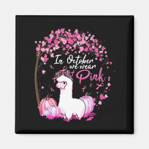 In oktober Draag we roze Ribbon Breast Cancer Magneet