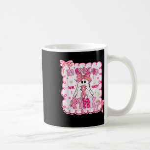 In oktober Draag we roze spooklint borstkanker Koffiemok