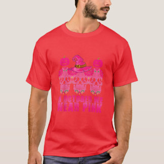 In oktober Draag we roze suikerschedel T-shirt