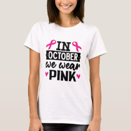 In oktober draag we roze t-shirt