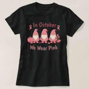 In oktober Draag we roze T-shirt
