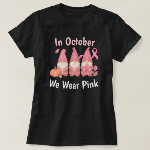 In oktober Draag we roze T-shirt