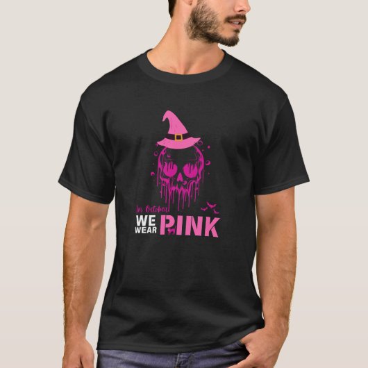 In oktober Draag we roze T-shirt (Voorkant)