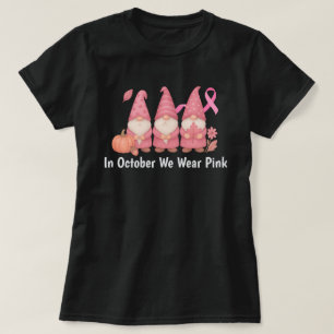 In oktober Draag we roze T-shirt